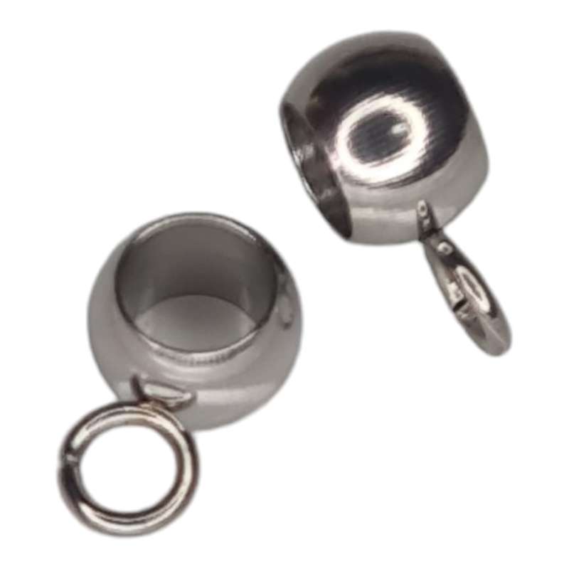 2x Stainless steel bail w ring, 5x9mm