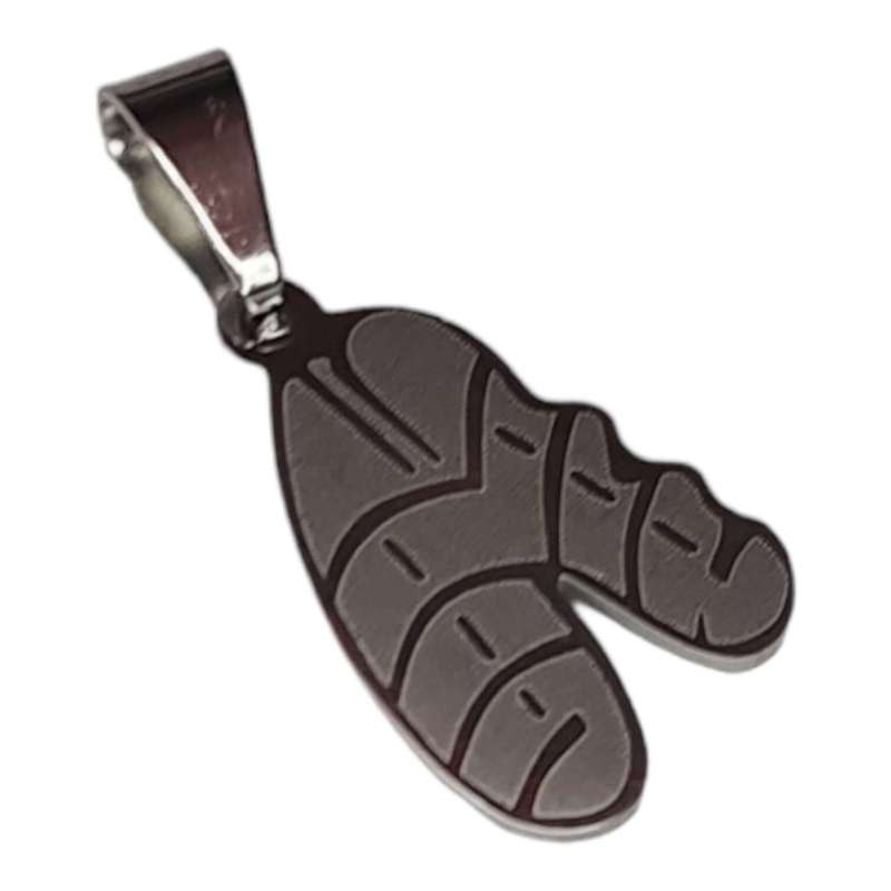 Armour of God pendant, sandals, stainless steel, 24mm