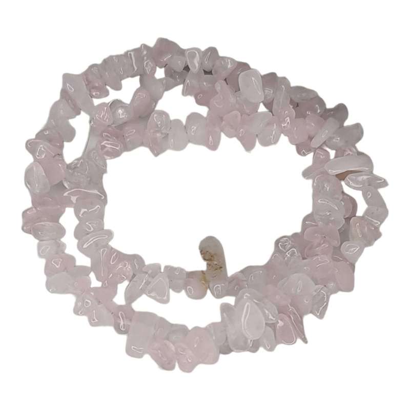 Rose quartz chip string, 40cm