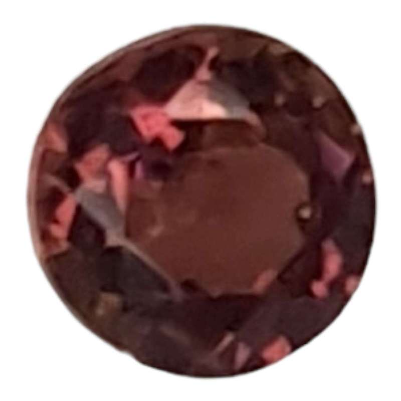 Pink Tourmaline cut stone, round, 0.54ct, 5mm