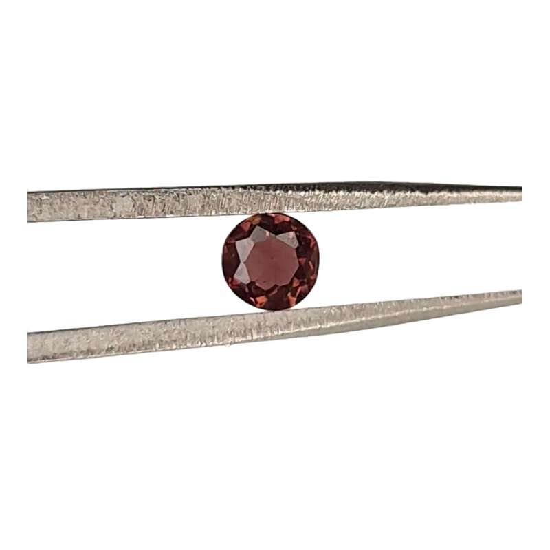 Pink Tourmaline cut stone, round, 0.54ct, 5mm