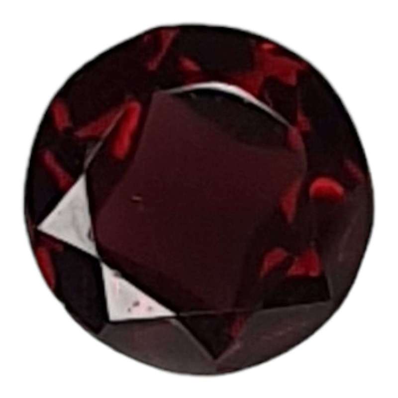 Garnet cut stone, round, 1.82ct, 8mm