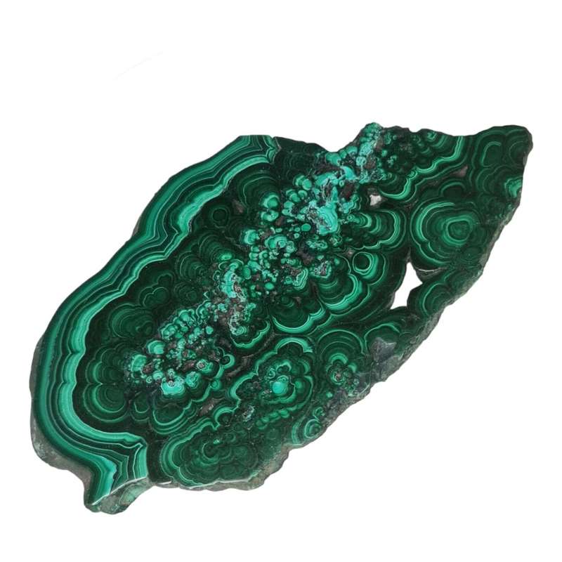 Malachite slab, polished, 85x160mm