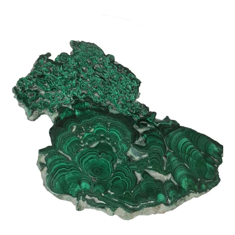 Malachite slab, polished, 130x130mm