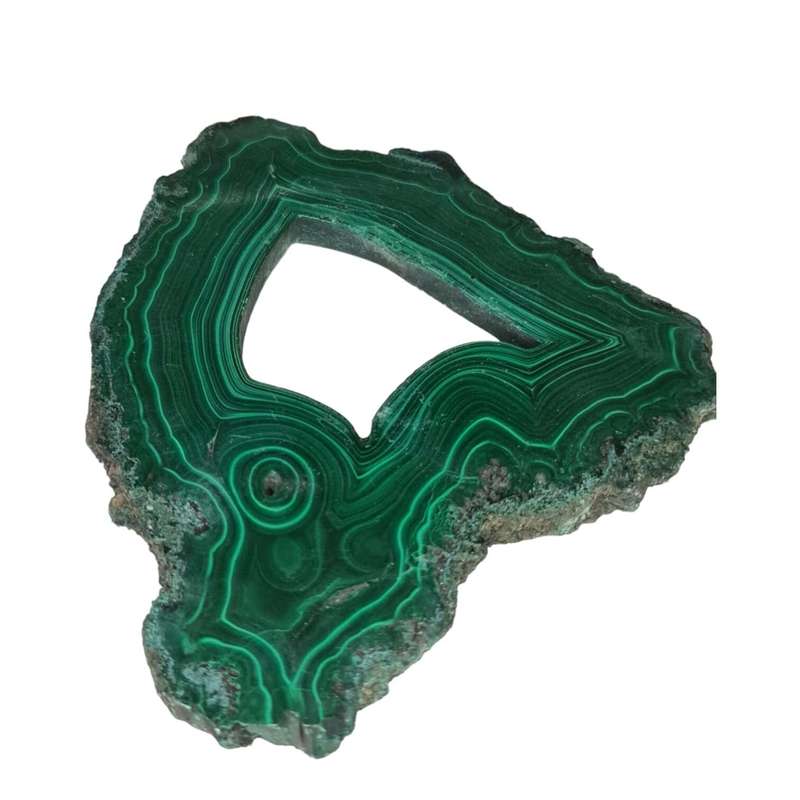 Malachite slab, polished, 110x135mm