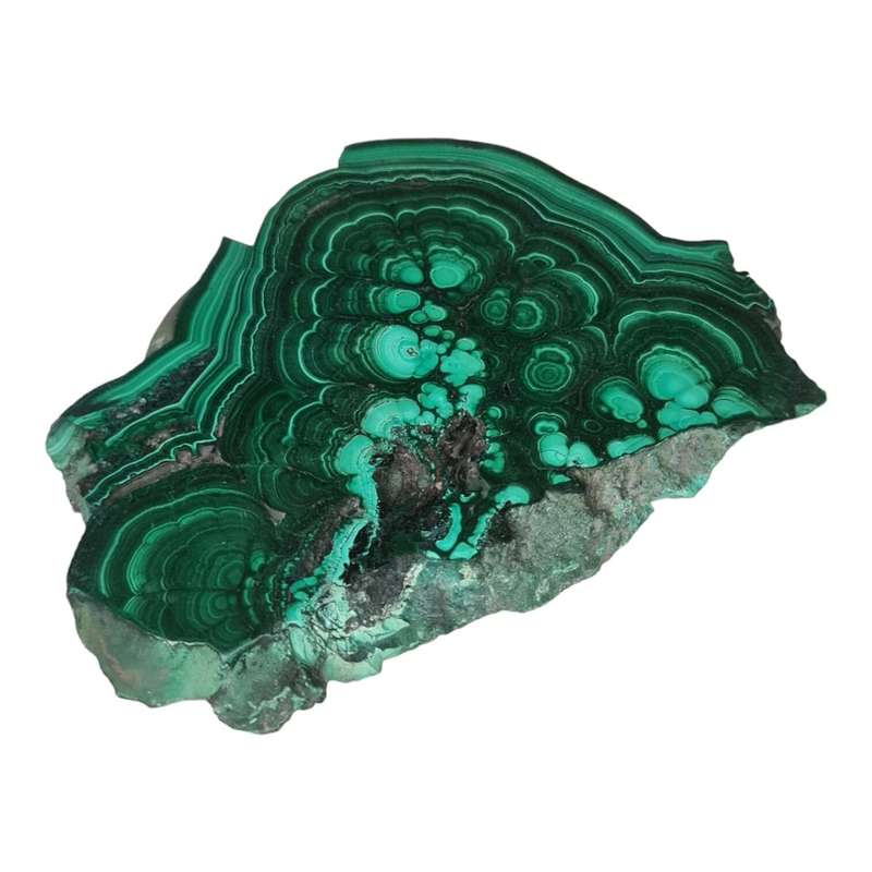 Malachite slab, polished, 85x120mm