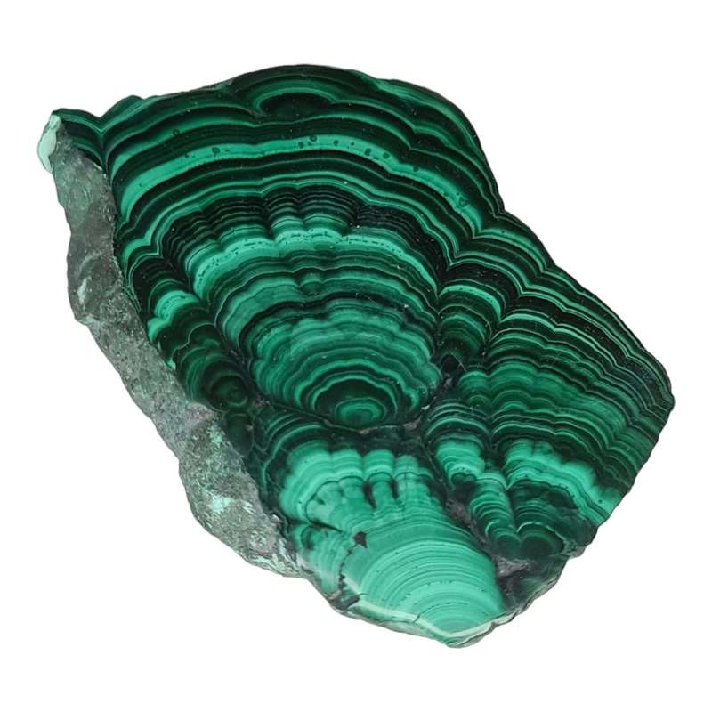 Malachite slab, polished, 60x95mm
