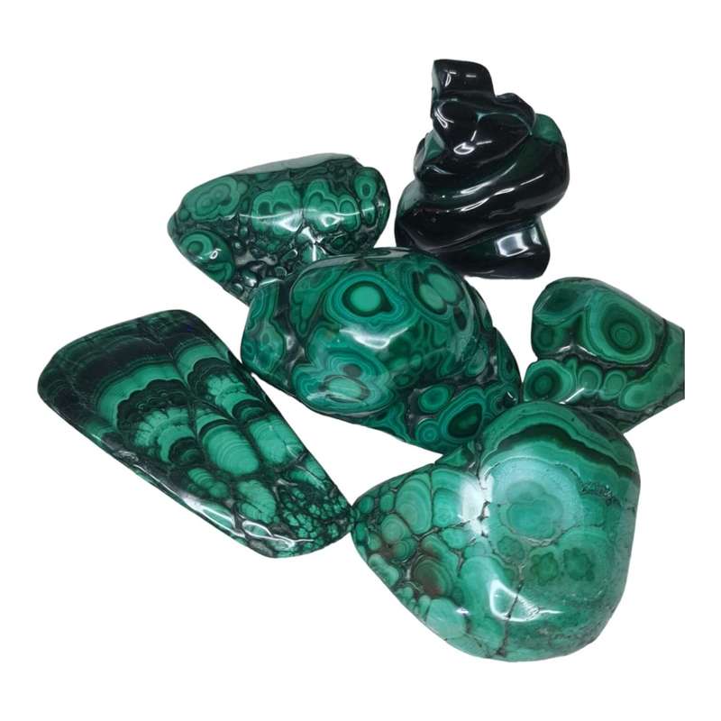 Malachite freeform, polished, 5-7cm