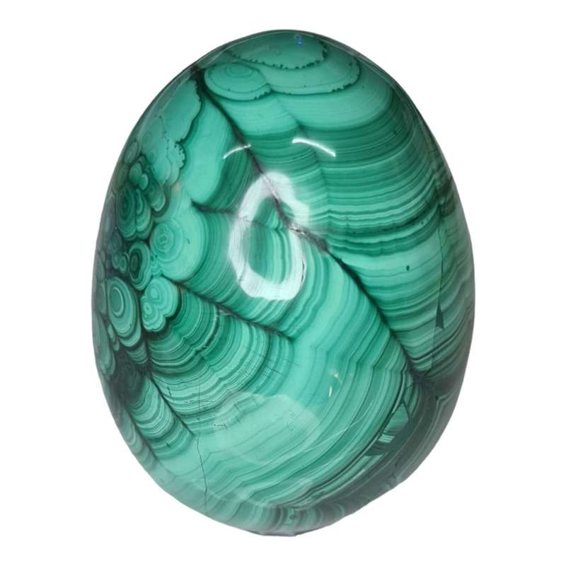 Malachite Egg carving, 60x82mm