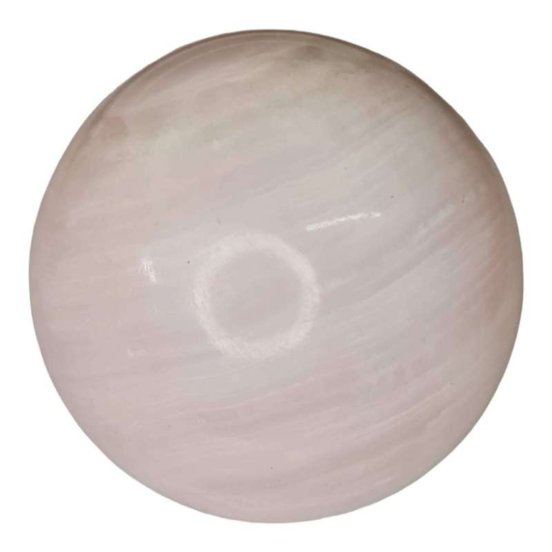 Pink Calcite sphere, 70-75mm