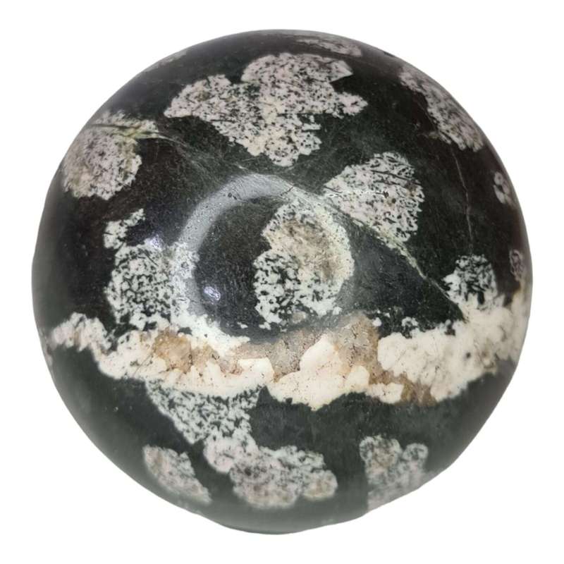 Pink Snowflake Obsidian sphere, 70mm