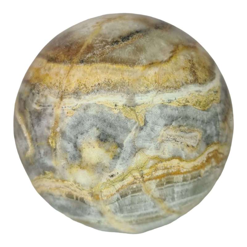 Bumblebee Calcite sphere, 75mm
