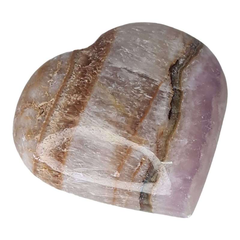 Pink Aragonite heart, 40-50mm