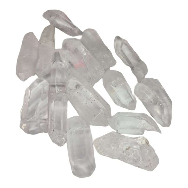 Quartz crystal w hole, 15-40mm
