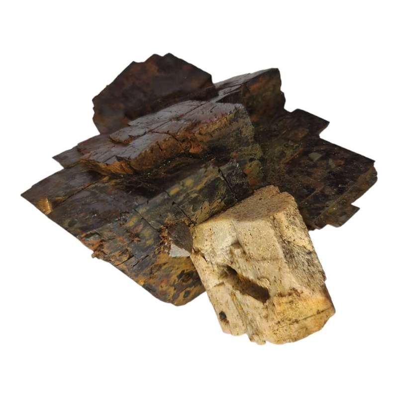 Siderite w Feldspar specimen, Zomba Malawi, 6x10x8cm