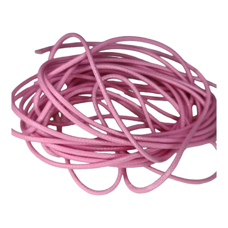 Woven nylon string, 2mm, rose, 1 meter