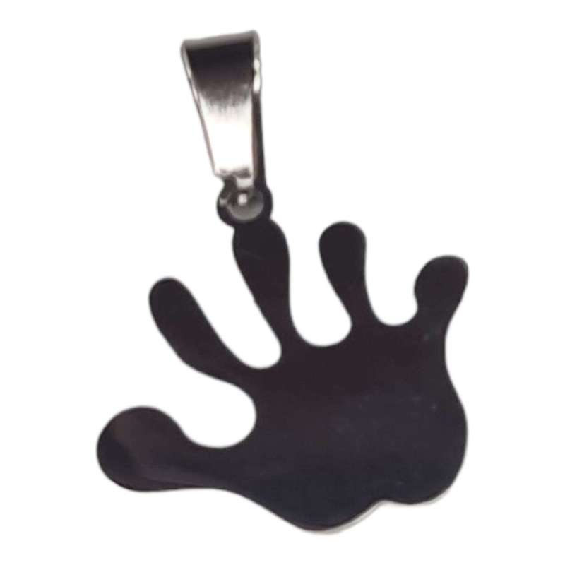 Stainless Steel cutout pendant, hand, 27mm