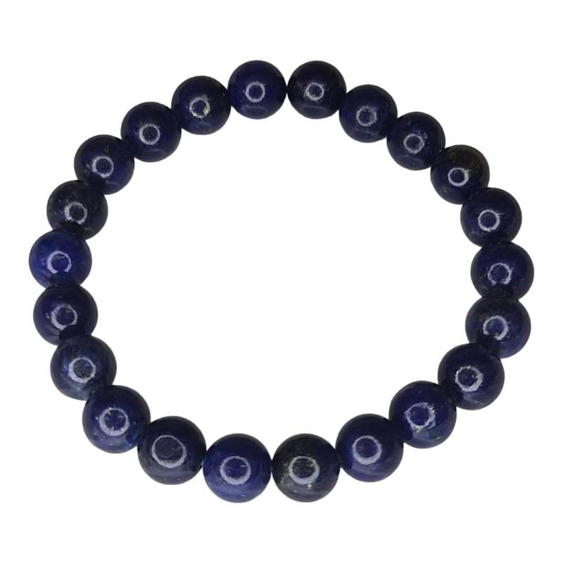 Lapis Lazuli bead bracelet, 8mm, stretchcord