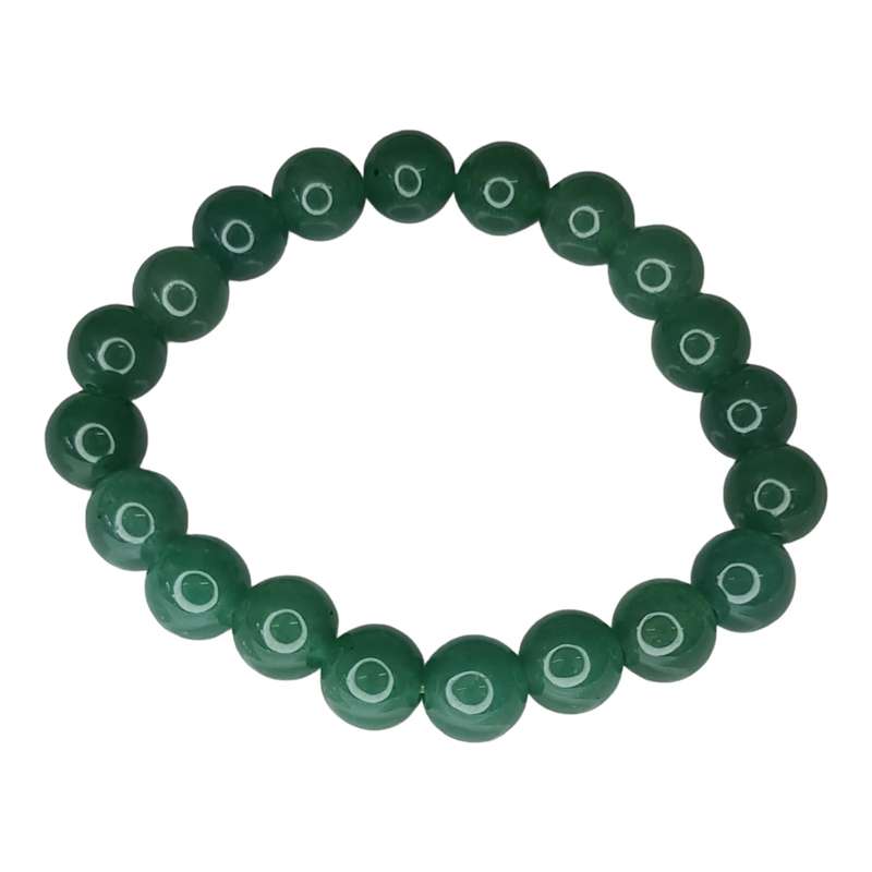 Aventurine bead bracelet, 10mm, stretchcord