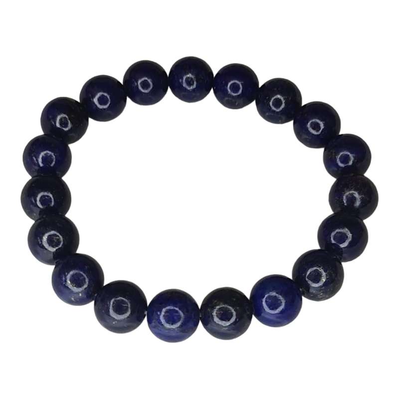 Lapis Lazuli bead bracelet, 10mm, stretchcord