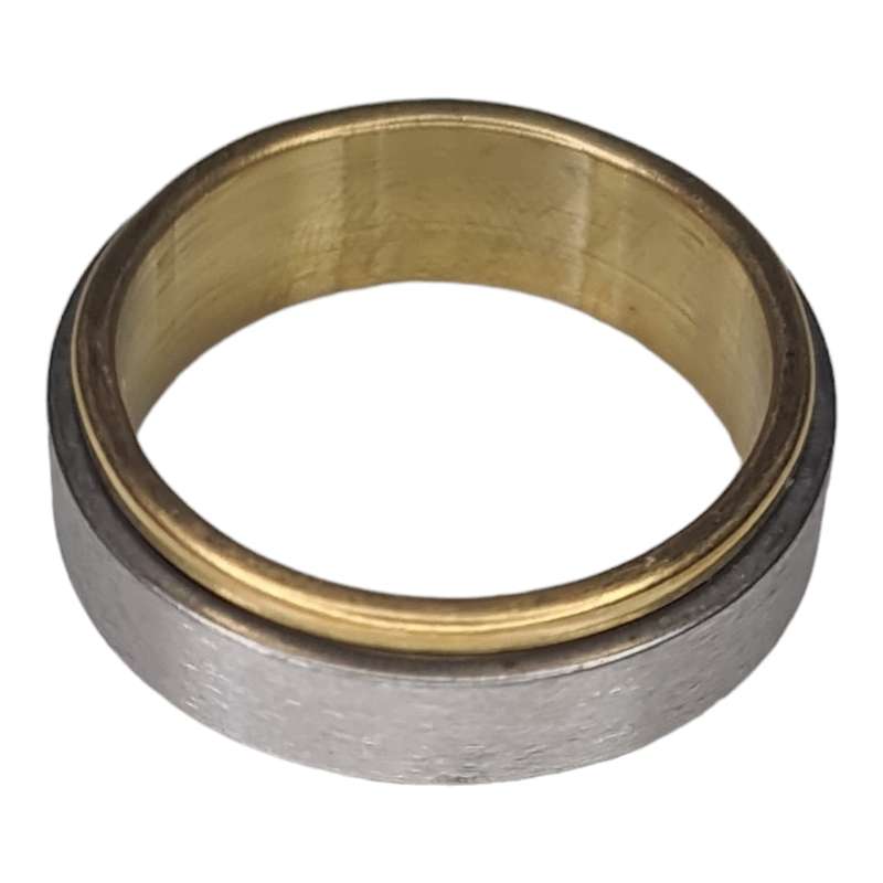 Two tone spinner ring, stainless steel, ass. sizes