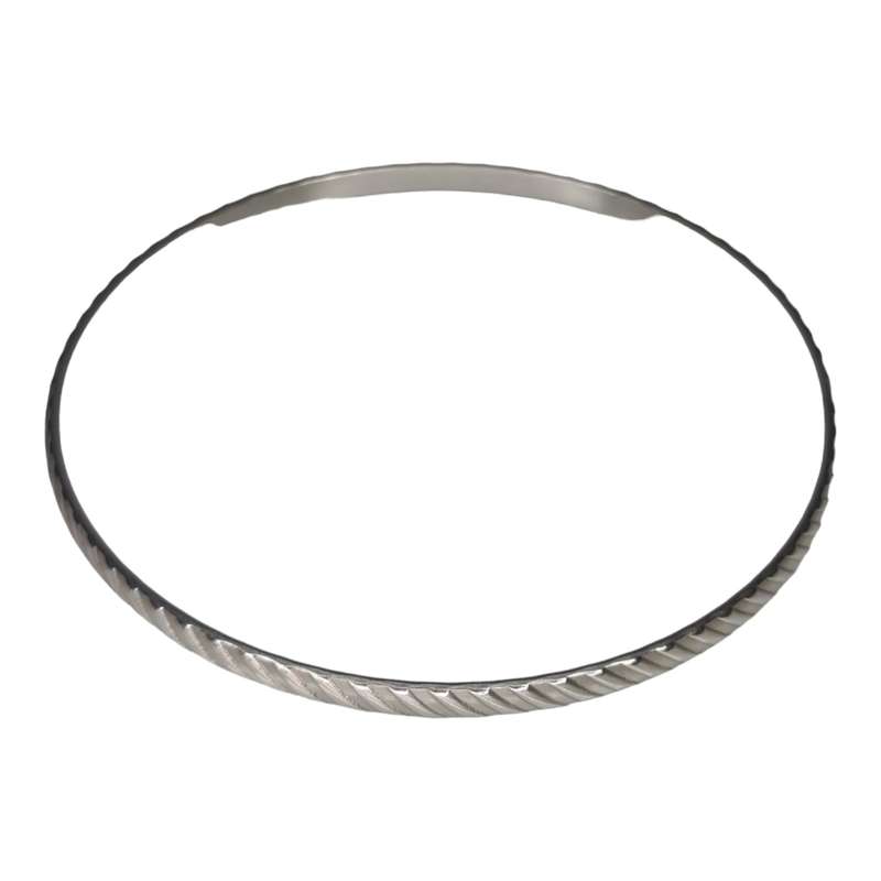 Stainless steel textured bangle, 4x70mm