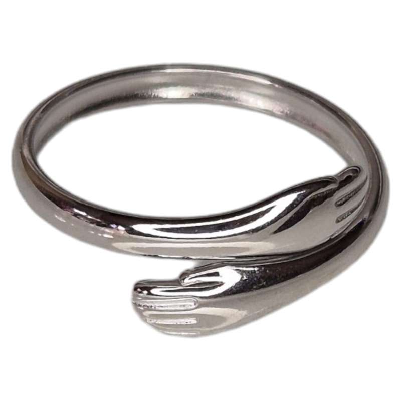 Stainless steel hug ring, small hands, adjustable