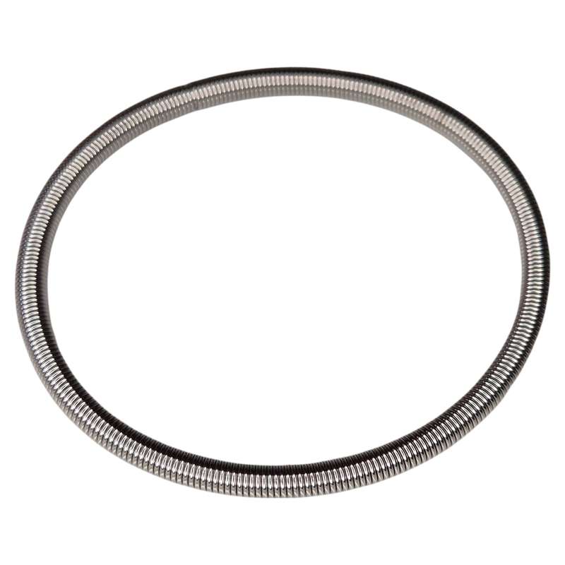 Stainless steel slinky spring bangle, screw end