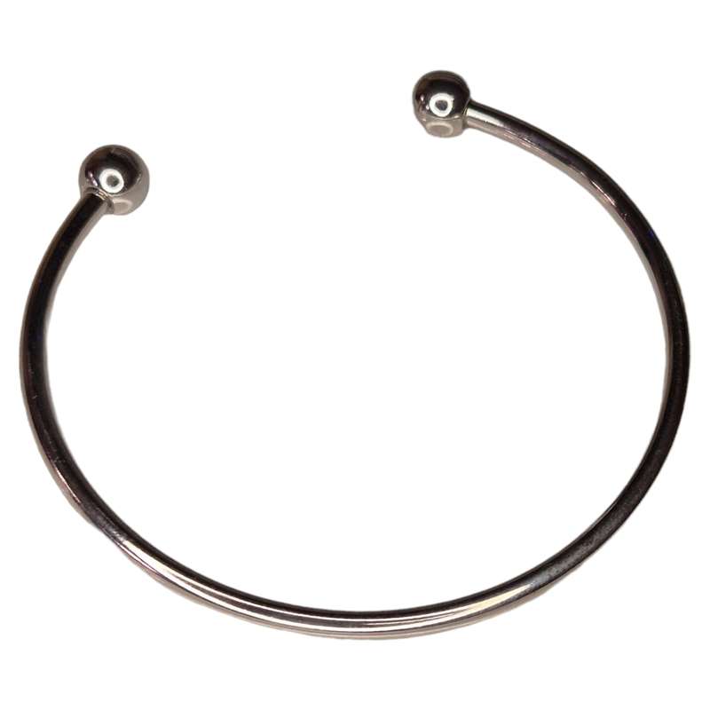 Stainless steel bangle, screw ends