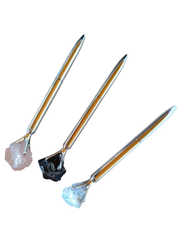 Pen w rough stone in claw