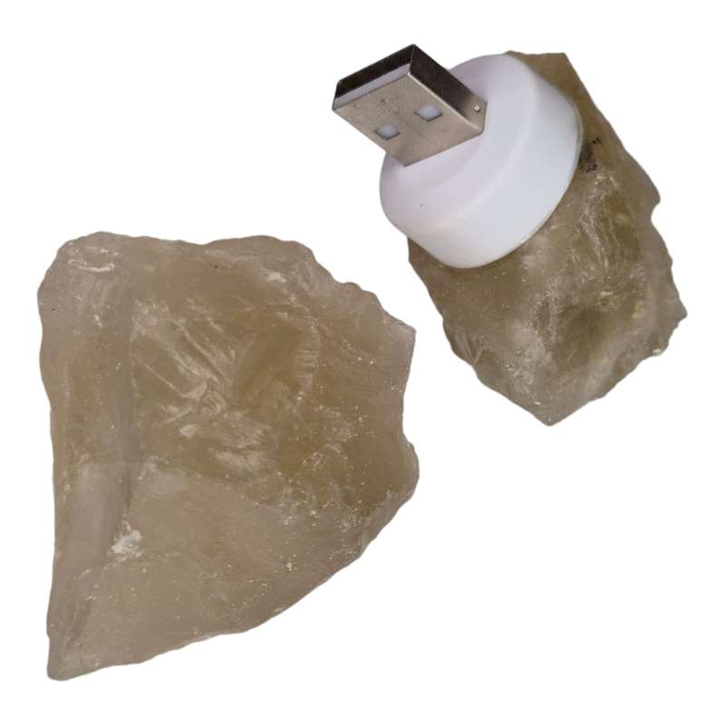 USB night light, yellow flourite