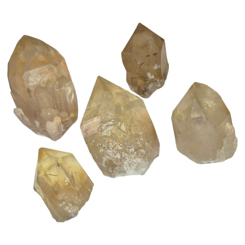 Natural Citrine points, Congo, 40-70mm