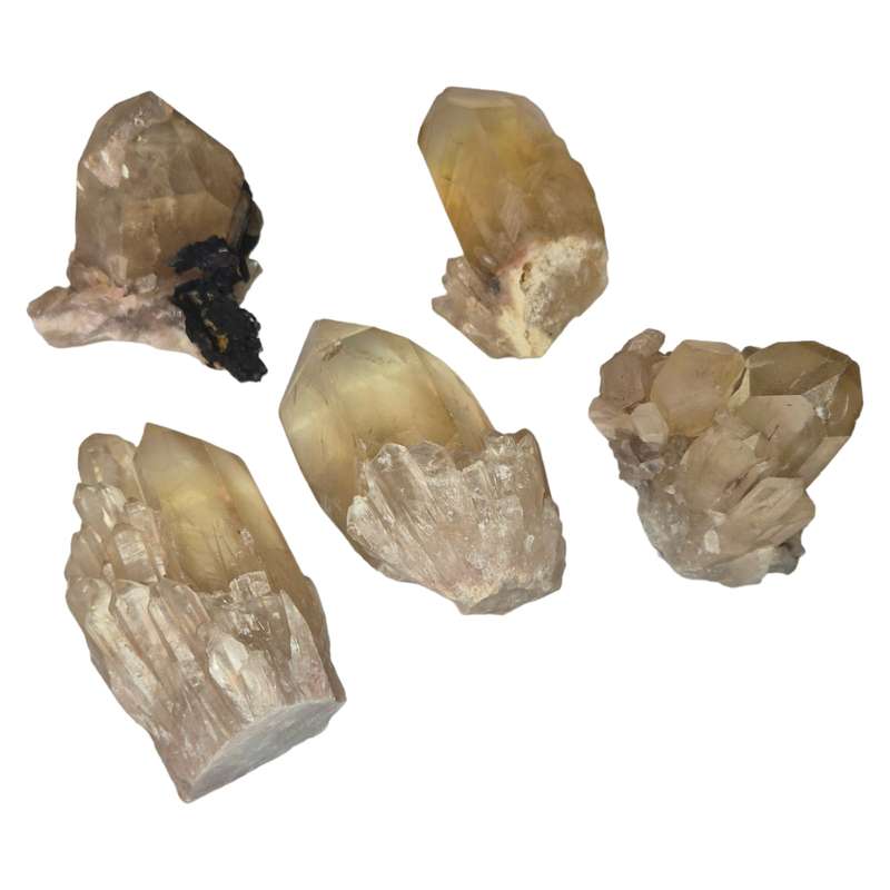 Natural Citrine point clusters, Congo, 50-65mm