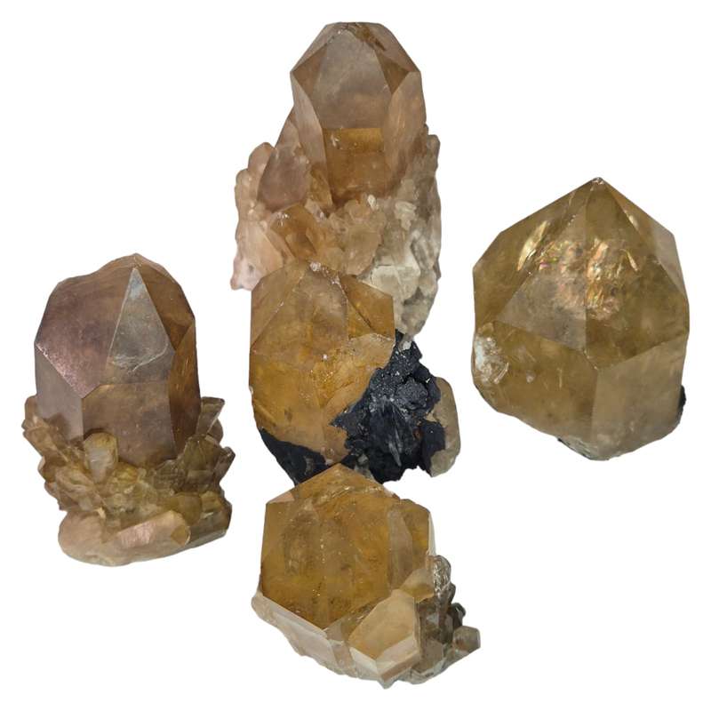 Natural Citrine points, Congo, 50-85mm