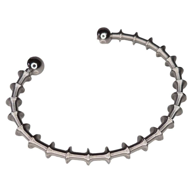 Stainless steel spring bangle