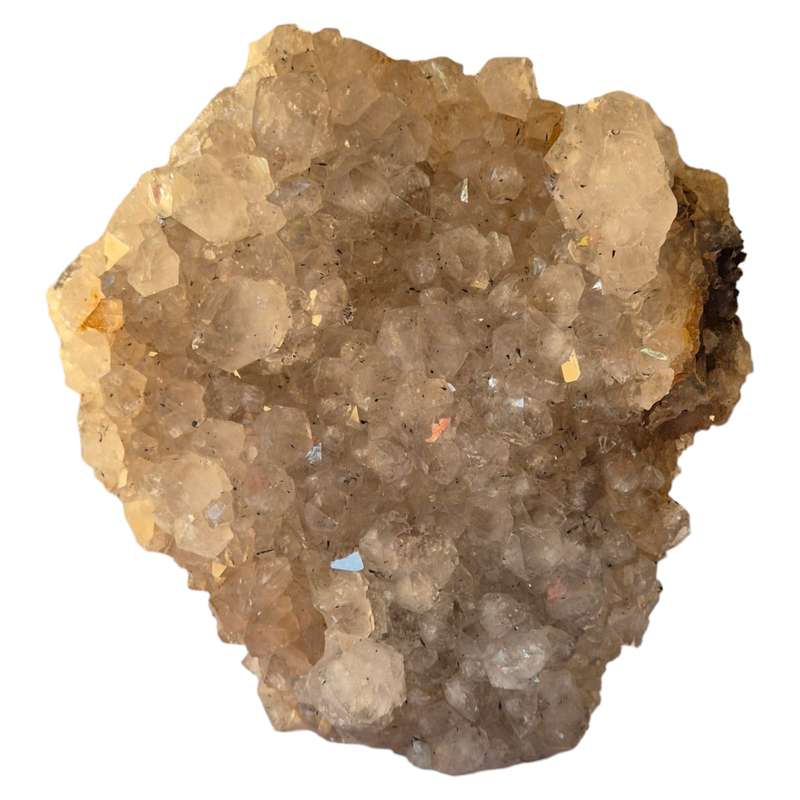 Geothite included Quartz cluster, Mozambique, 16x15x6cm