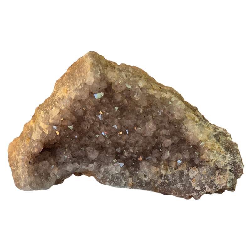 Geothite included Smoky Quartz, Mozambique, 18x28x8cm