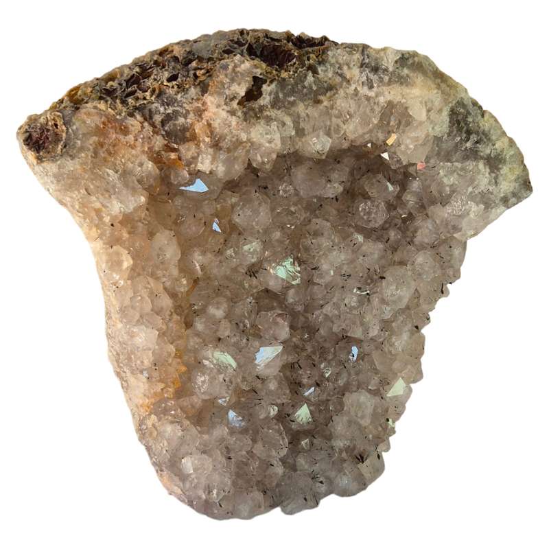 Geothite included Quartz, Mozambique, 17x16x4cm