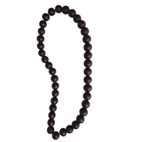 Matte Black Obsidian Bead string, 10mm, 40cm