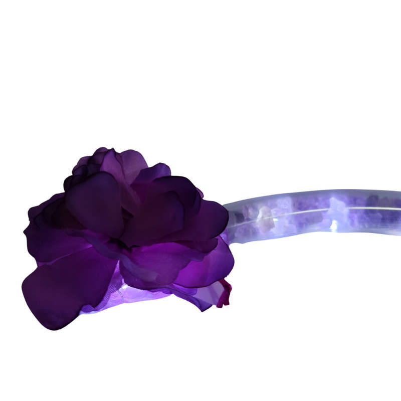 Amethyst Tube and flowers with LED light
