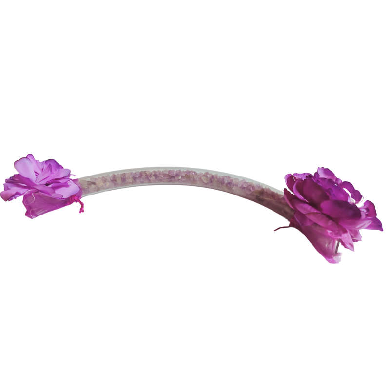 Amethyst Tube and flowers with LED light