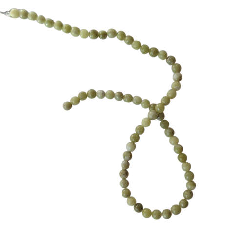 Nephrite Jade Bead string, 6mm, 40cm