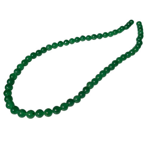 Dark Green Aventurine bead string, India, round, 6mm, 40cm