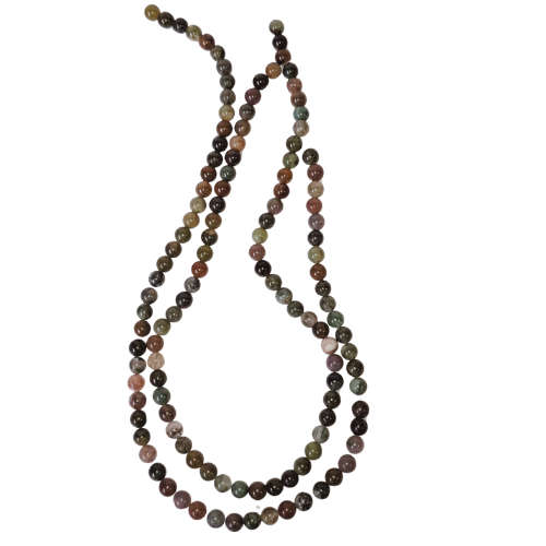 Variegated Agate Bead string, 5-6mm, 40cm