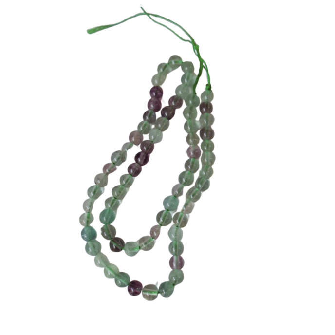 Fluorite bead string, round, 6mm, 40cm