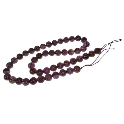 Amethyst bead string, Brazil, round, 8mm, 40cm