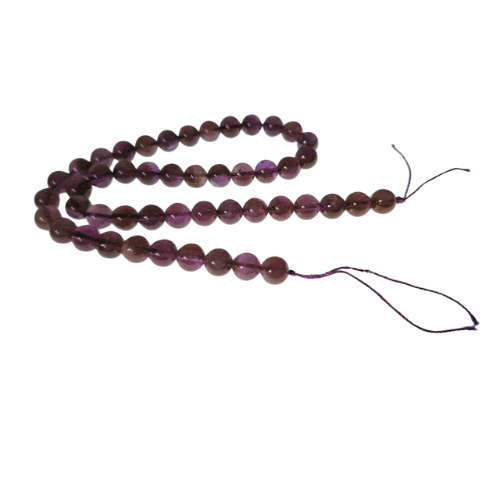Amethyst bead string, Brazil, round, 8mm, 40cm