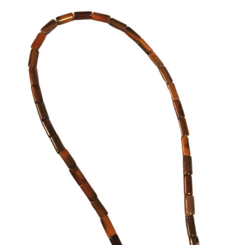 Botswana Agate Tube Bead String, 4.5mm x 8mm, 40cm