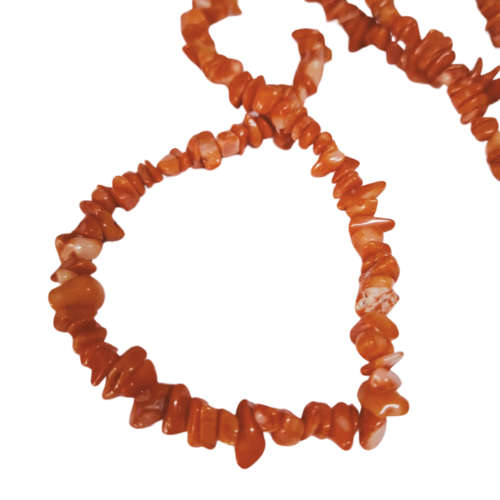 Coral Chip Bead String, 40cm