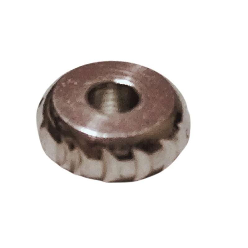 10x Disc bead in stainless steel, 5x2mm